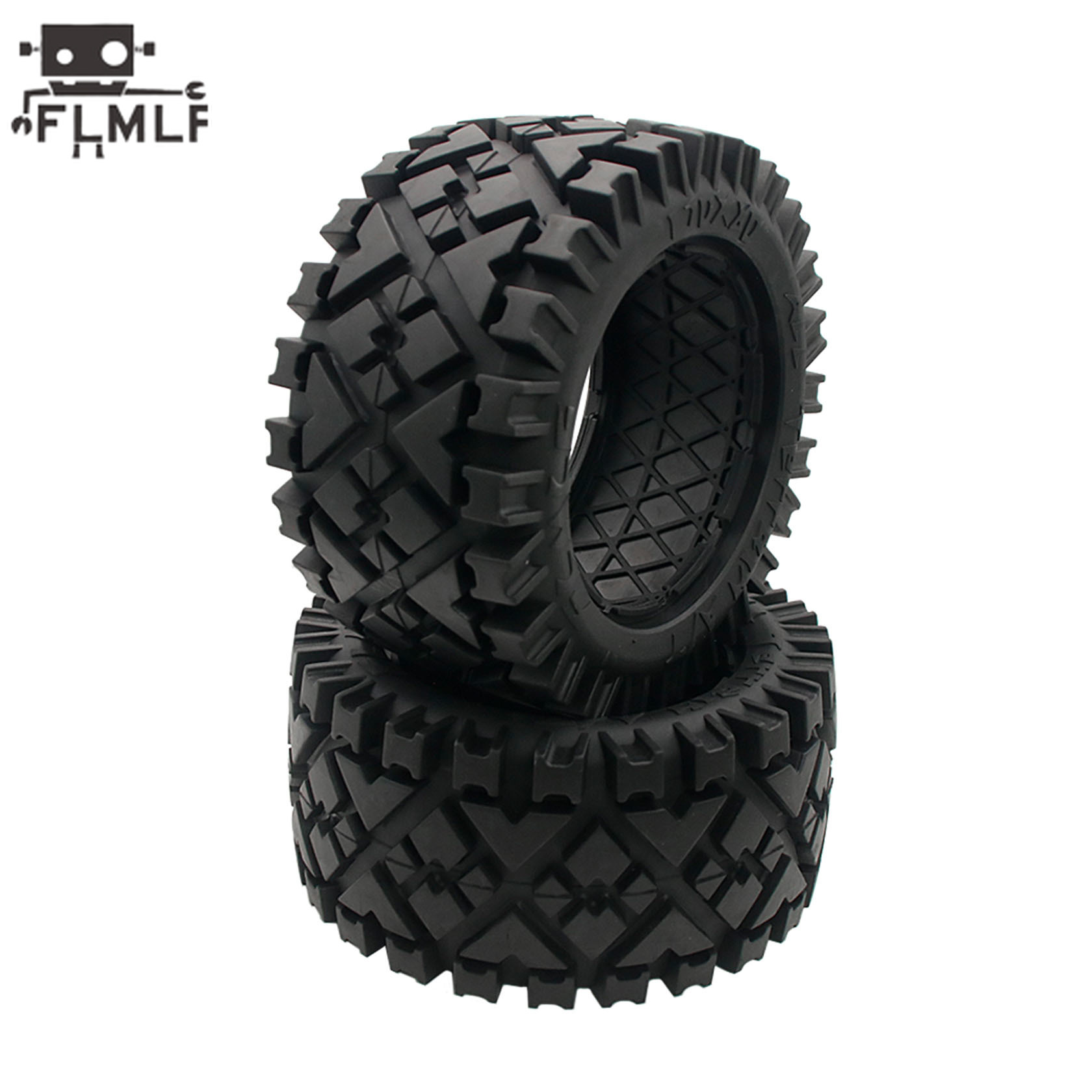 Rc Hobby Grade Truck - Rc車全地形ホイールタイヤリアまたはフロントタイヤスキンなし1/5 hpi用rofun baha rovan kmバハ5B ssトラック部品