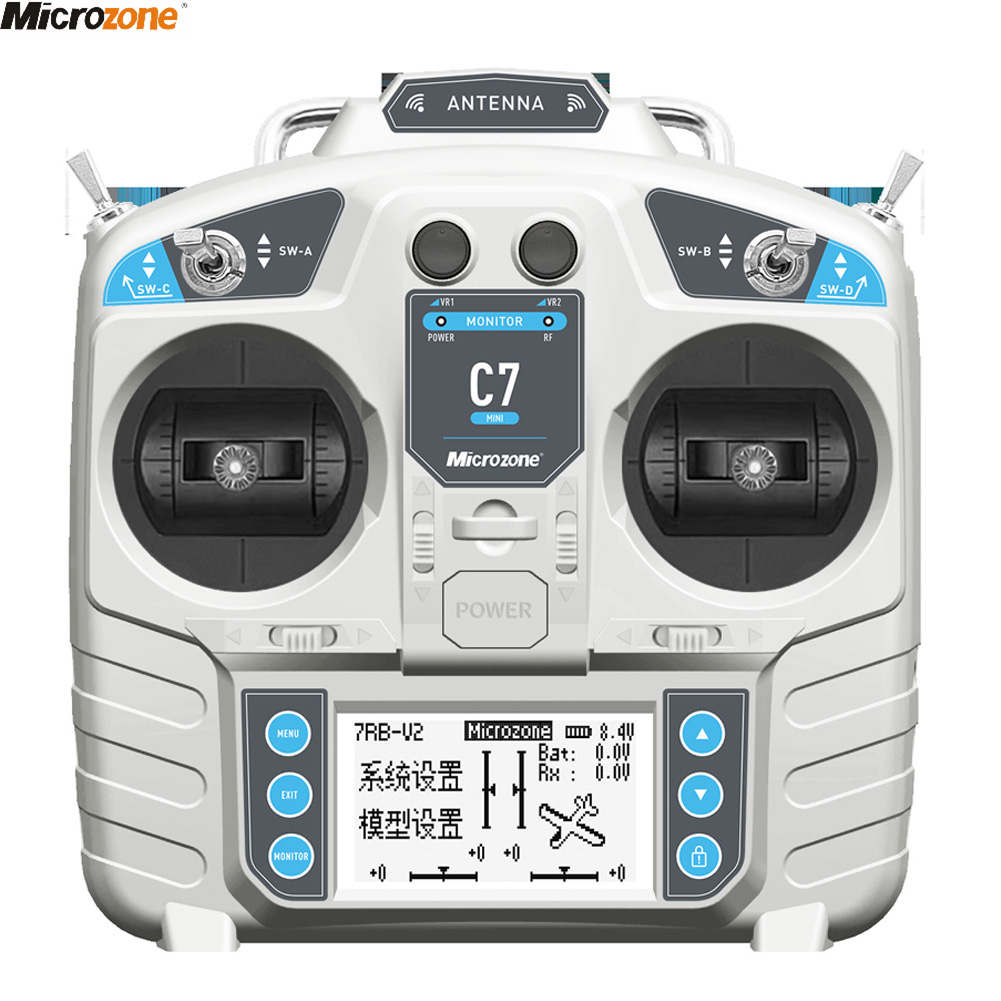 Rc Hobby Shops - MicroZone MC7コントローラー C7 MINI送信機 2.4G MC8RE受信機付き無線システム