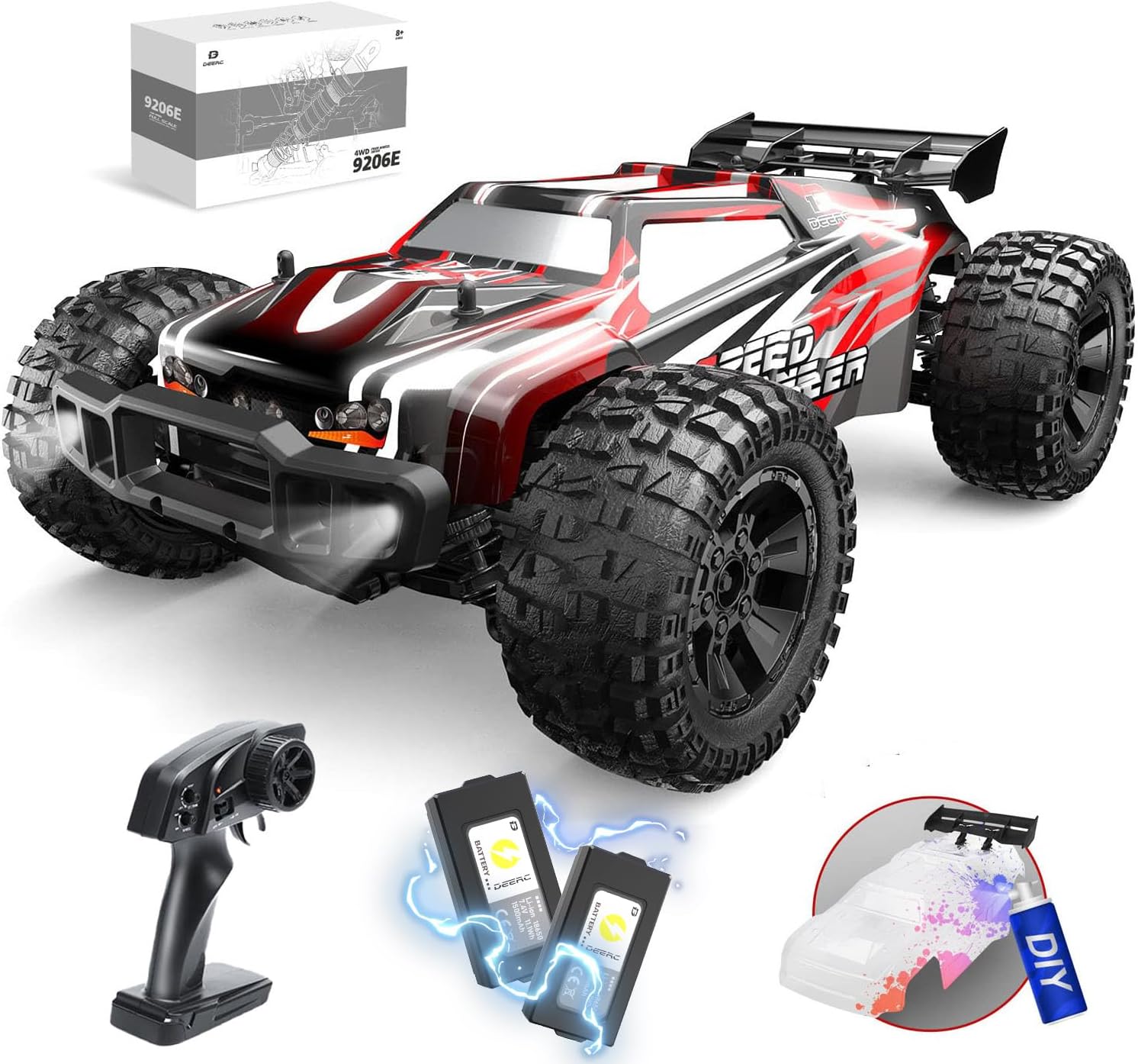 1/10スケールの大型RCカー。DIYでカスタマイズ可能な外 - Rc Hobby Grade Monster Truck のレビューと価格