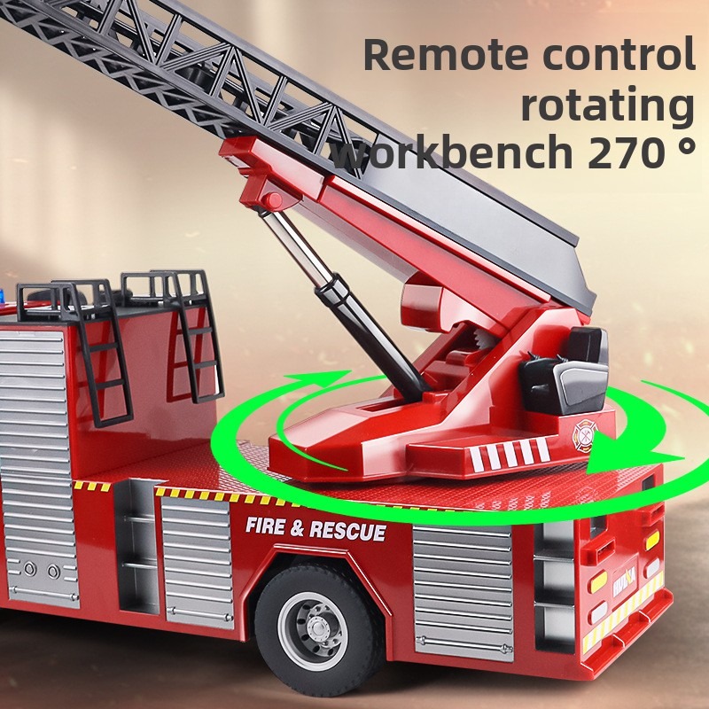 22CH RC消防車、RC空中はしご、LEDライト、サウンド - Rc Hobby Toucan のレビューと価格
